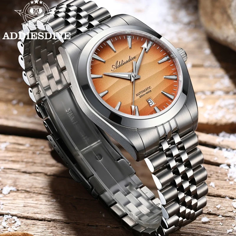 ADDIESDIVE 39mm 20Bar Diver BGW9 Super Luminous AD2540 Men's Watch Sapphire Crystal Desert Texture Mechanical Automatic Watch
ADDIESDIVE 39mm 20Bar Diver BGW9 Super Luminous AD2540 Men's Watch Sapphire Crystal Desert Texture Mechanical Automatic Watch