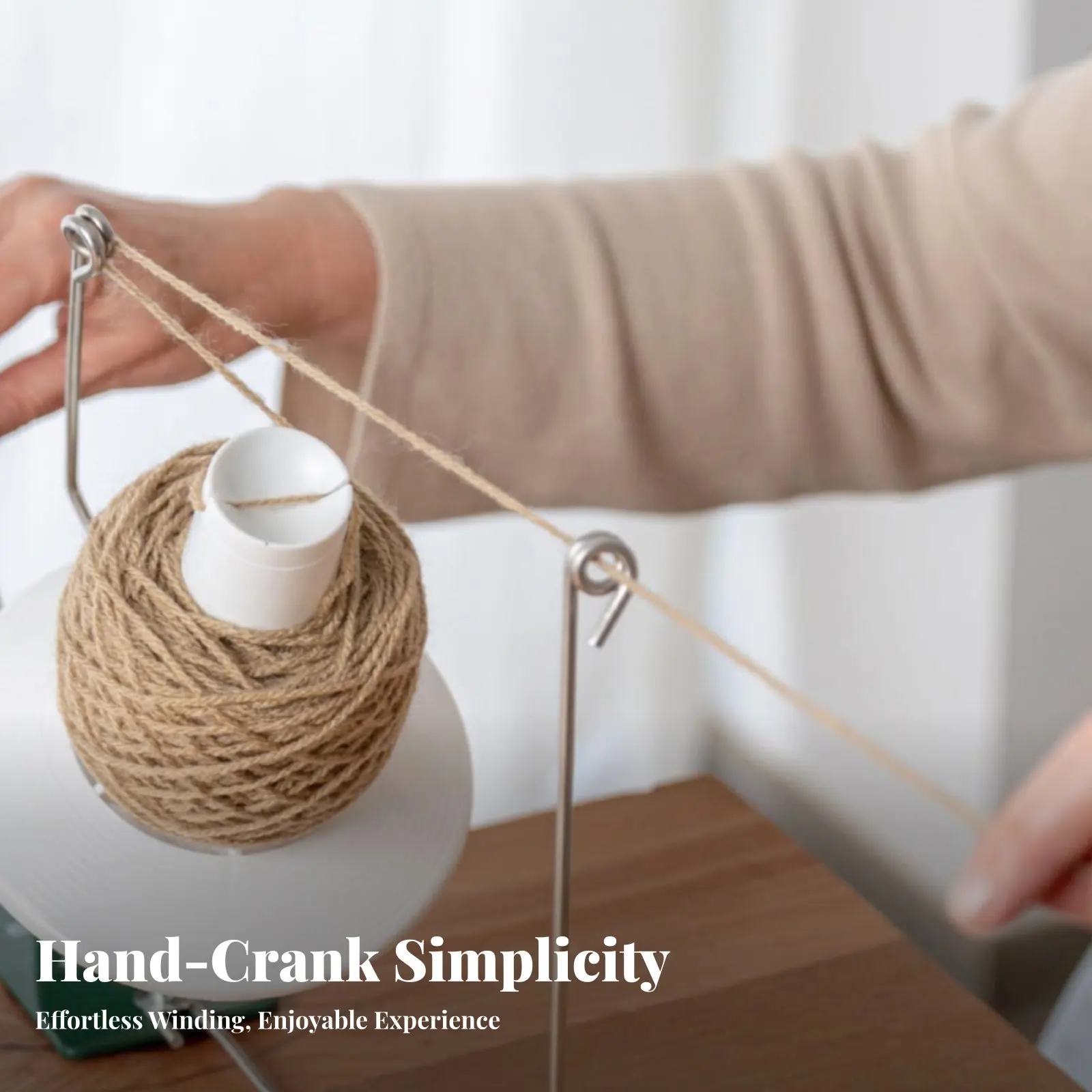 Hand Crank Yarn Winder Adjustable Clamp Manual Yarn Spool Winder Knitting Accessory Labor-Saving Crafting Tool Center-Pull Cakes
Hand Crank Yarn Winder Adjustable Clamp Manual Yarn Spool Winder Knitting Accessory Labor-Saving Crafting Tool Center-Pull Cakes