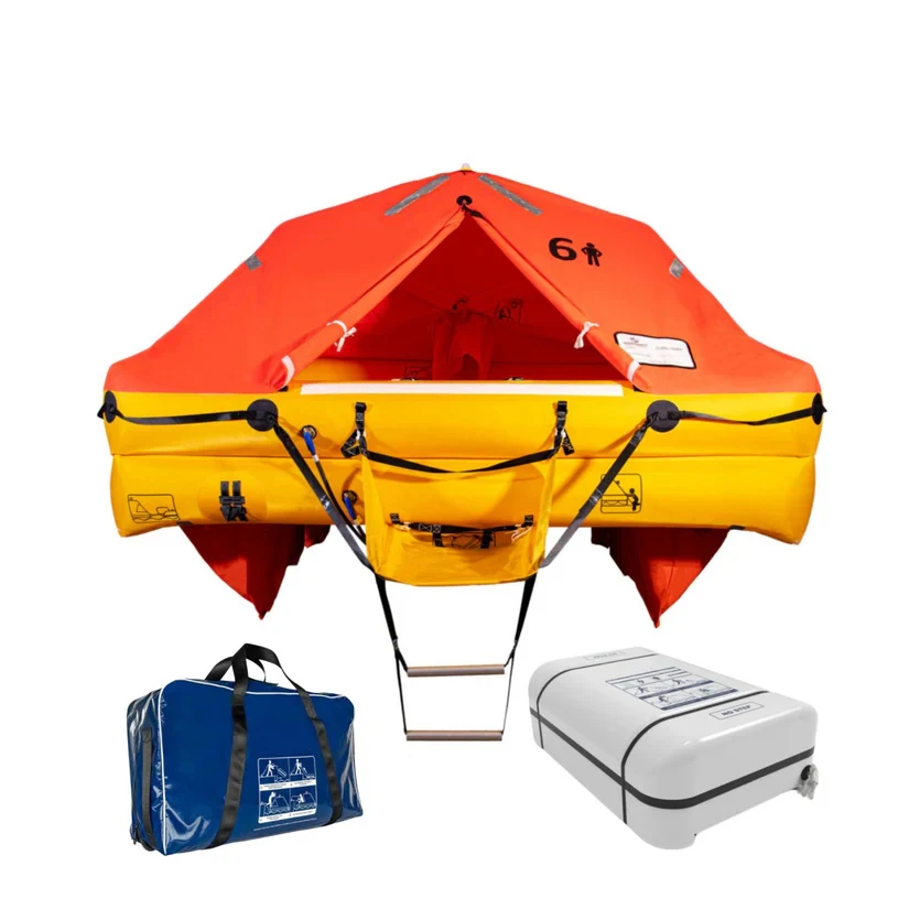 New Design Self-Righting Inflatable Life Raft Canopy Orange Color Inflatable Life Raft for Rescue
New Design Self-Righting Inflatable Life Raft Canopy Orange Color Inflatable Life Raft for Rescue