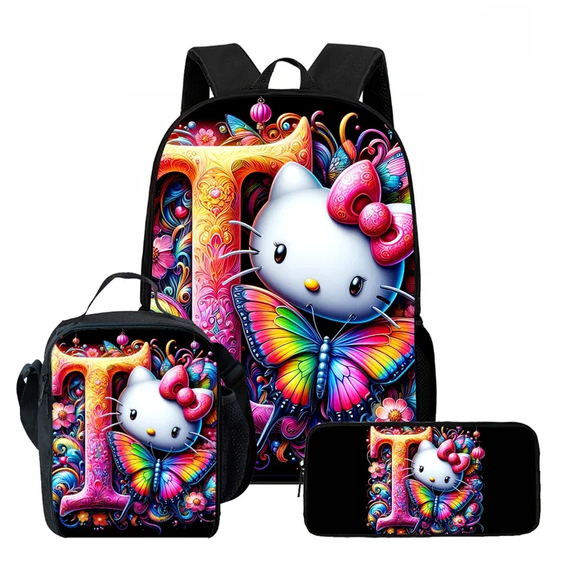 Cartoon Hel-loK-it-ty Child School Backpack With Lunch Bags Pencil Bags For Age 4-9,Light Weight School Bags For Boys Girls
Cartoon Hel-loK-it-ty Child School Backpack With Lunch Bags Pencil Bags For Age 4-9,Light Weight School Bags For Boys Girls