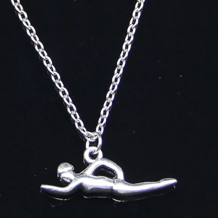 20pcs New Fashion Necklace 29x11mm Swimming Swimmer Sporter Pendants Short Long Women Men Colar Gift Jewelry Choker
20pcs New Fashion Necklace 29x11mm Swimming Swimmer Sporter Pendants Short Long Women Men Colar Gift Jewelry Choker