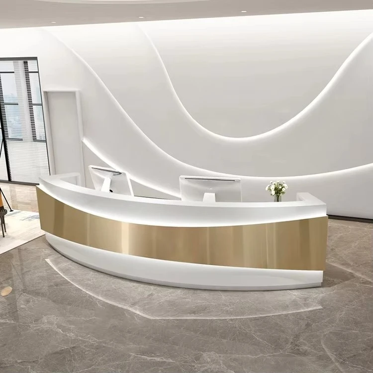 &c Factory Luxury Metal Wooden Boutique Clothing Store Beauty Salon Office Reception Desk Curved Reception Desk
&c Factory Luxury Metal Wooden Boutique Clothing Store Beauty Salon Office Reception Desk Curved Reception Desk