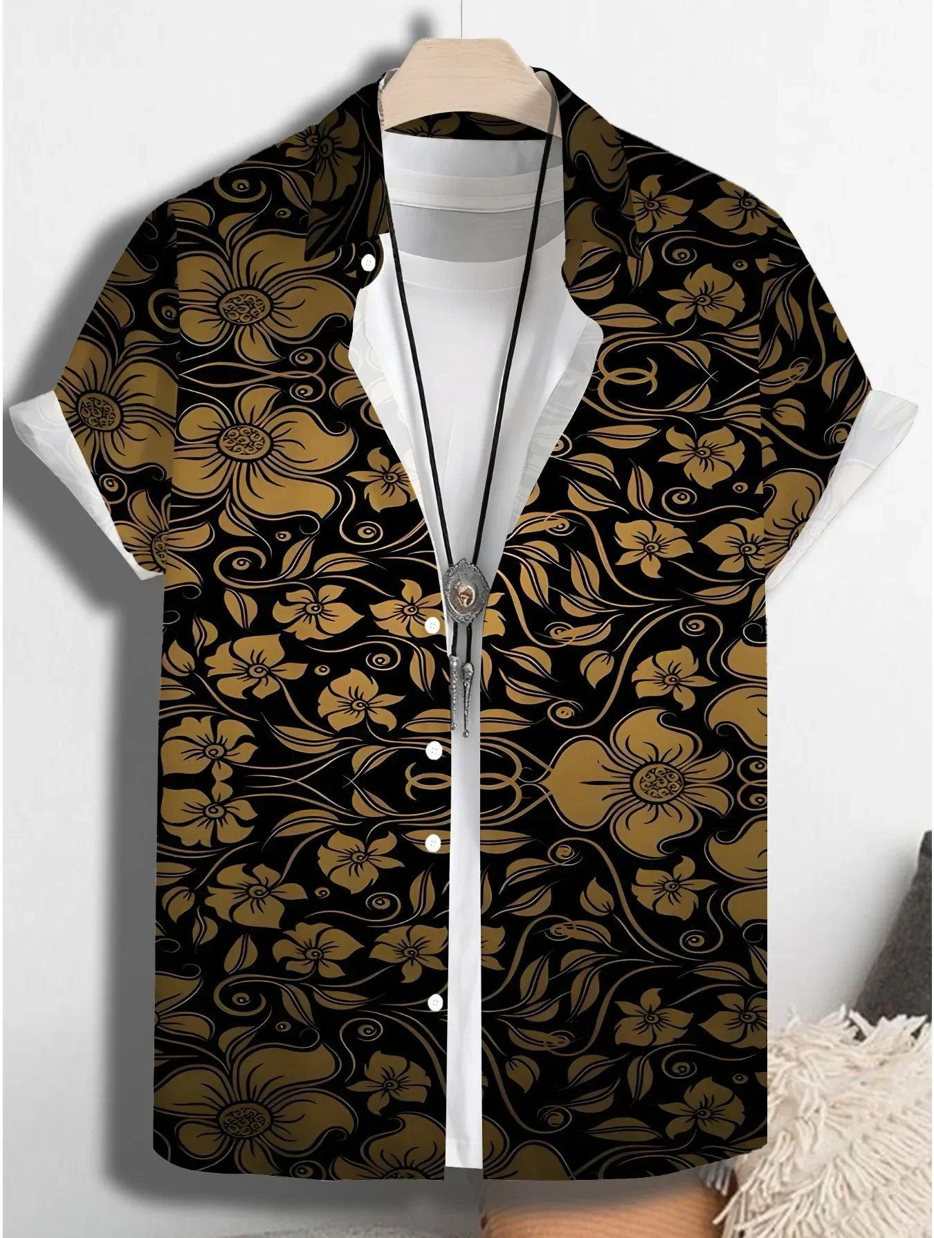 Men's High Street Loose Hawaiian Shirt Summer Man Short Sleeve Fashion Print Casual Street Style Vacation Outfits
Men's High Street Loose Hawaiian Shirt Summer Man Short Sleeve Fashion Print Casual Street Style Vacation Outfits