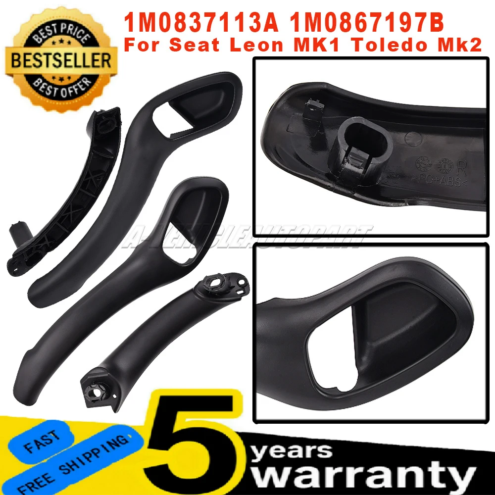New 1M0837113A 1M0867197B For Seat Leon MK1 Toledo Mk2 Front Rear Interior Door Handle Grip Left Right ABS Black Car Accessories
New 1M0837113A 1M0867197B For Seat Leon MK1 Toledo Mk2 Front Rear Interior Door Handle Grip Left Right ABS Black Car Accessories