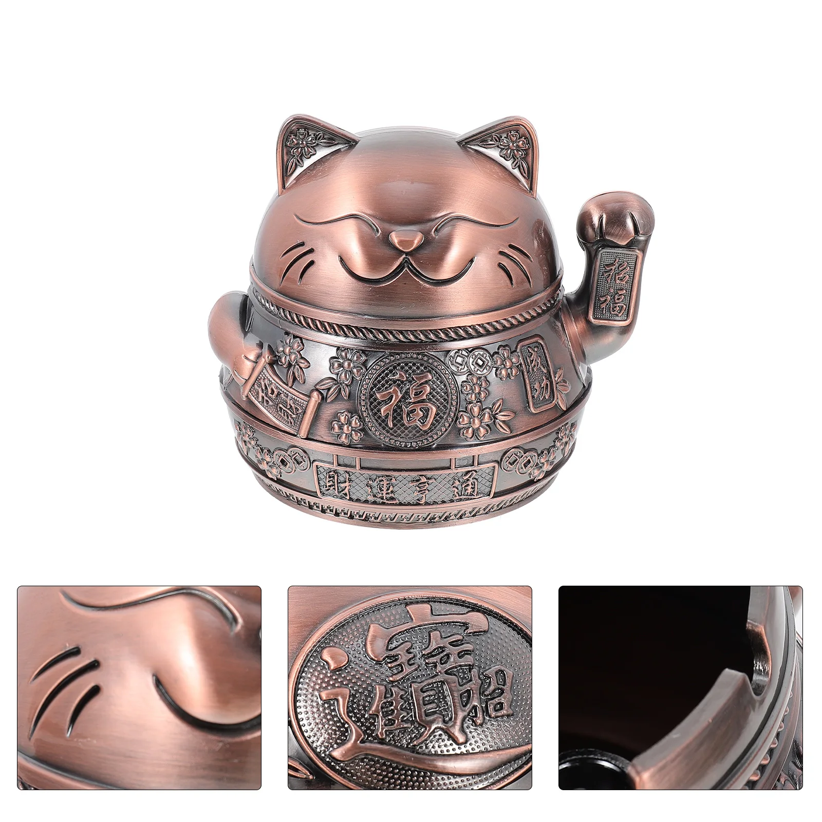 Portable Zinc Alloy Ashtray Cat Design Smokeless Holder Easy Clean Home Office Bar Practical Long Use Fine Workmanship
Portable Zinc Alloy Ashtray Cat Design Smokeless Holder Easy Clean Home Office Bar Practical Long Use Fine Workmanship