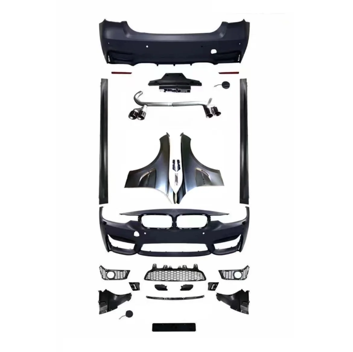 STLF For 3 Series Modification with M3 Large Surround, F30F35 Modification with M3 Front Bumper, Rear Bumper, Grille, Leaf Plate
STLF For 3 Series Modification with M3 Large Surround, F30F35 Modification with M3 Front Bumper, Rear Bumper, Grille, Leaf Plate