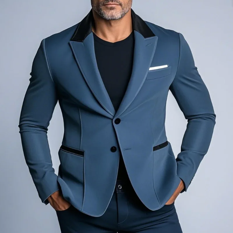 New Men's Suit Jacket Spring Autumn Fashion Business Casual Dress Suit Top Patchwork High Quality Single-button Slim Blazers
New Men's Suit Jacket Spring Autumn Fashion Business Casual Dress Suit Top Patchwork High Quality Single-button Slim Blazers