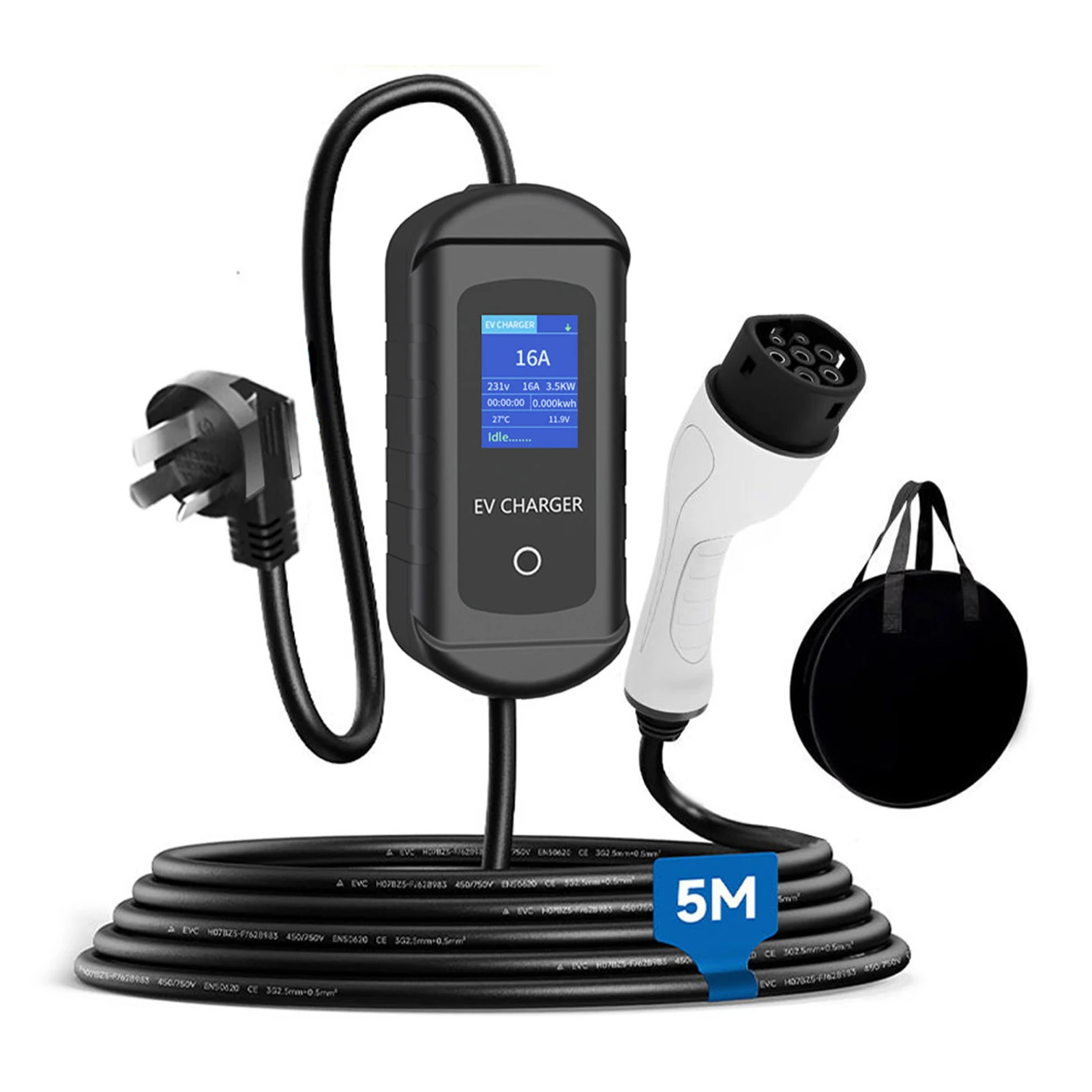 Portable Type 2 EV Charger With APP WIFI Control And Handbag EV Charger Portable EV EV Charger Type2 EU+TYPE2
Portable Type 2 EV Charger With APP WIFI Control And Handbag EV Charger Portable EV EV Charger Type2 EU+TYPE2