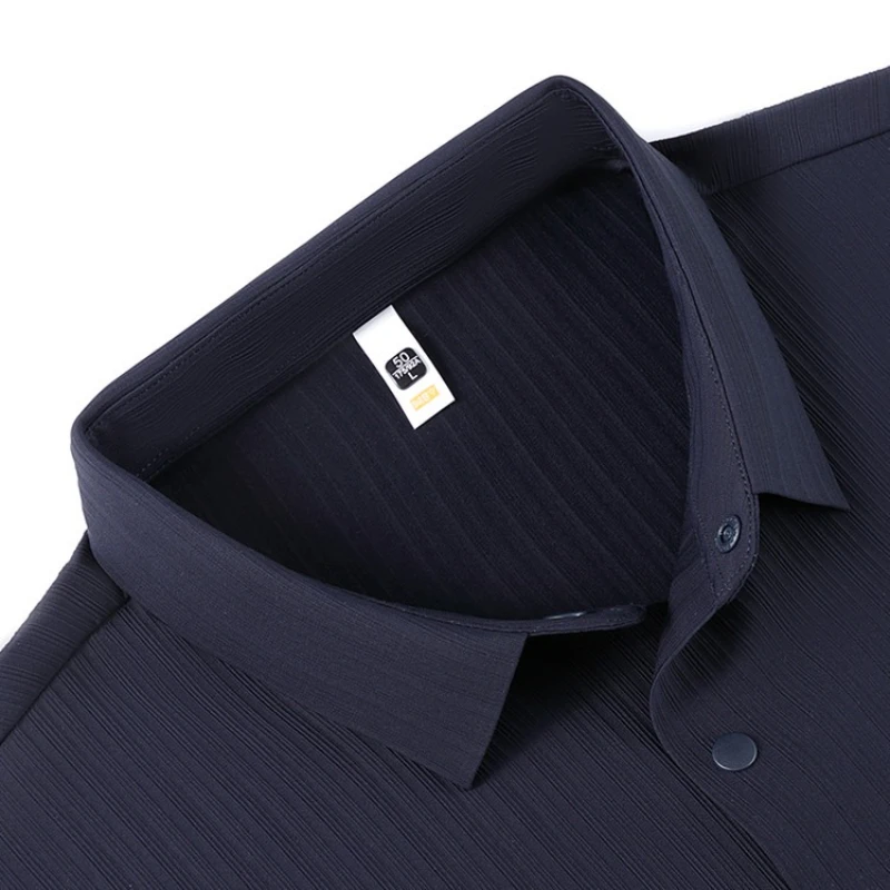 Men's Stretch & Cooling Textured Stripe Shirt - Slim-Fit Breathable Long Sleeve Protection - Short-sleeved Stretch Shirt
Men's Stretch & Cooling Textured Stripe Shirt - Slim-Fit Breathable Long Sleeve Protection - Short-sleeved Stretch Shirt