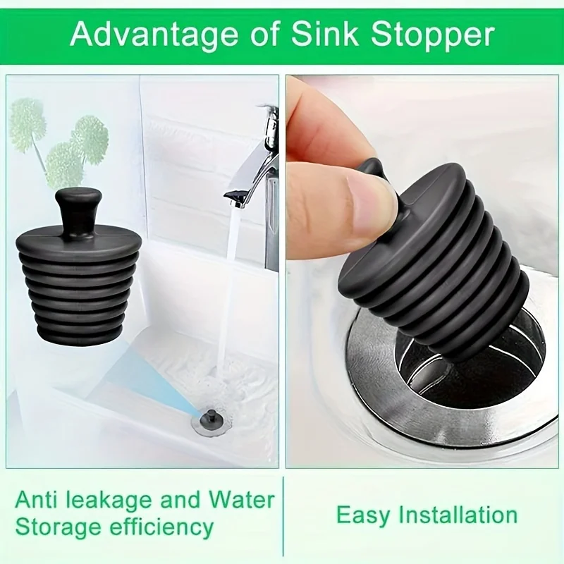 Силиконовая сливная пробка для ванны, универсальная коническая спиральная пробка, подходящая для сливных отверстий для ванны и раковины, герметичная пробка
Силиконовая сливная пробка для ванны, универсальная коническая спиральная пробка, подходящая для сливных отверстий для ванны и раковины, герметичная пробка