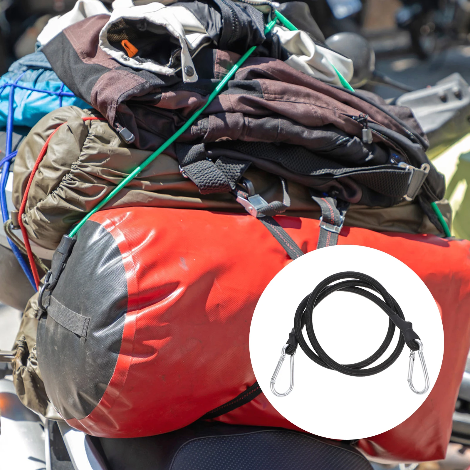 6pcs Black Heavy Duty Bungee Cords Binding Rope Bike Motorcycle Luggage Strap Elastic Straps Fixed Storage Transport Durable
6pcs Black Heavy Duty Bungee Cords Binding Rope Bike Motorcycle Luggage Strap Elastic Straps Fixed Storage Transport Durable