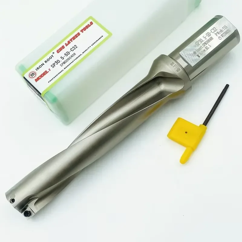 IRON ROOT SP Series U Drill, Indexable U Drill, Violent Drill, 5D, 30.5mm-50mm, High-Efficiency Drilling Tool for Lathes
IRON ROOT SP Series U Drill, Indexable U Drill, Violent Drill, 5D, 30.5mm-50mm, High-Efficiency Drilling Tool for Lathes