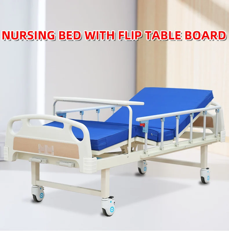 Factory-direct Hospital Furniture: Manual Double-crank Hospital Bed with Retractable Dining Table
Factory-direct Hospital Furniture: Manual Double-crank Hospital Bed with Retractable Dining Table