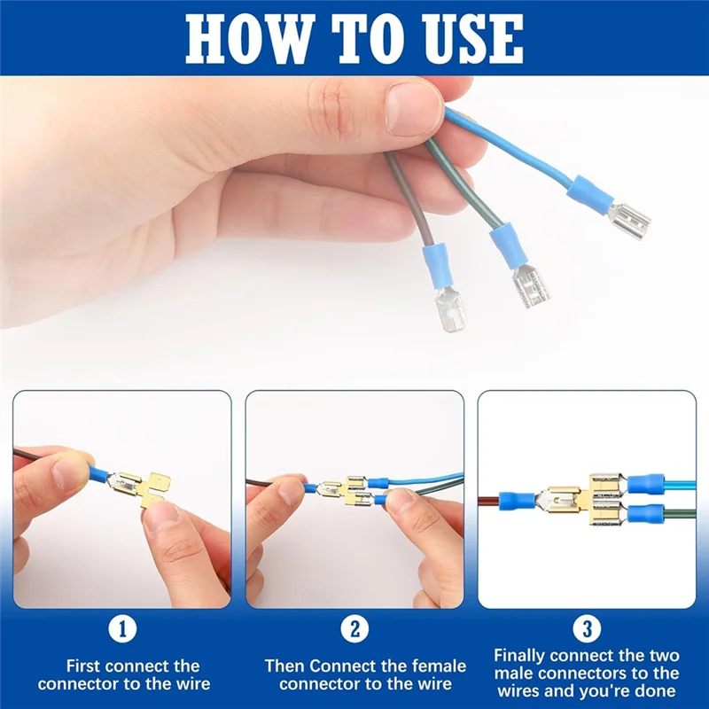 【Hot Cake】Double Back Spade Connector Quick Disconnect Electrical Two-Way Wire Terminal Adapter Male Single Female Tag
【Hot Cake】Double Back Spade Connector Quick Disconnect Electrical Two-Way Wire Terminal Adapter Male Single Female Tag