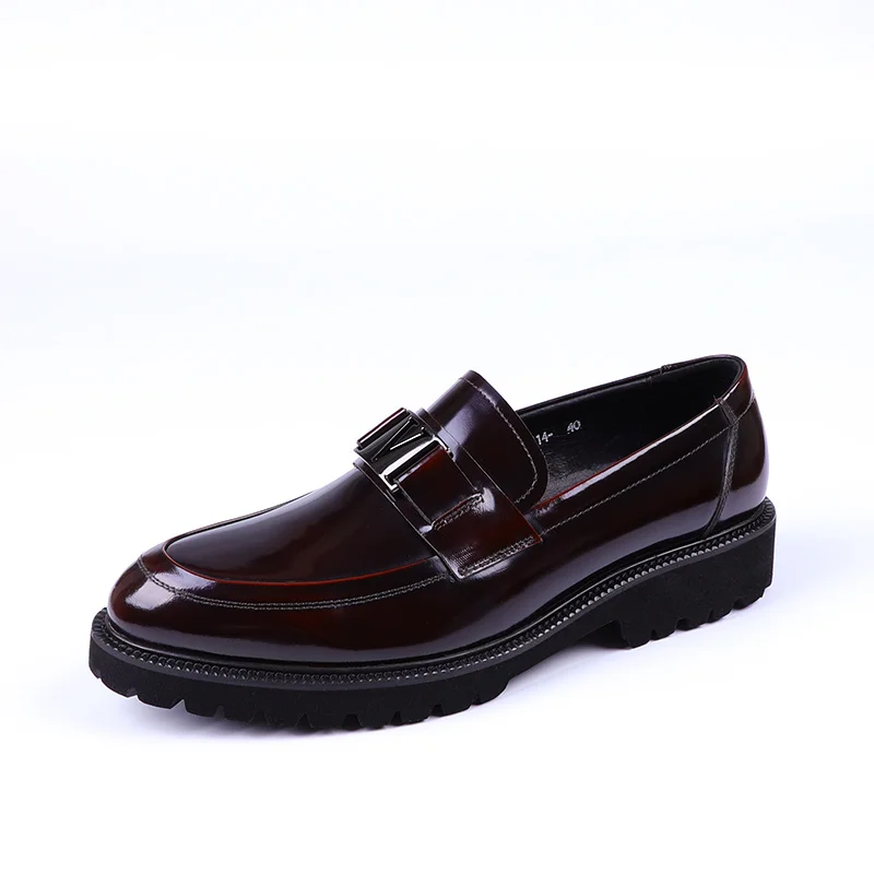 Wine Red / Black Platform Loafers Mens Casual Shoes Genuine Leather Male Wedding Shoes
Wine Red / Black Platform Loafers Mens Casual Shoes Genuine Leather Male Wedding Shoes