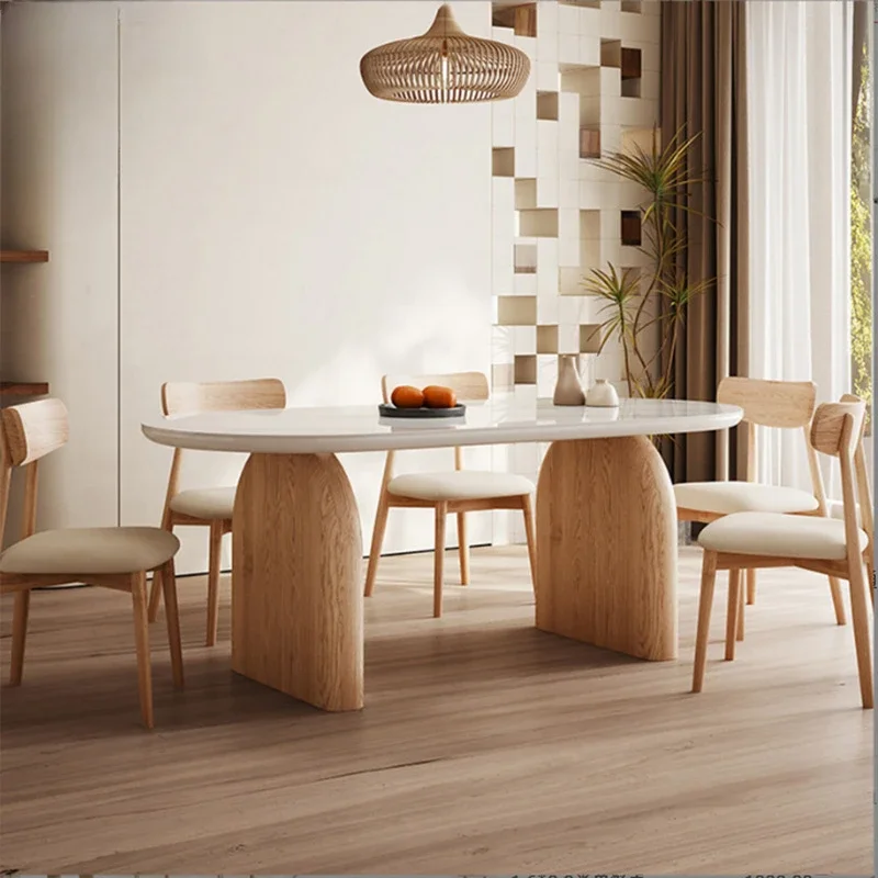 Nordic Rock Japanese Dining Table Cream Style Solid Wood Plate Modern Dining Table Simplicity Tavolo Pranzo Home Furniture
Nordic Rock Japanese Dining Table Cream Style Solid Wood Plate Modern Dining Table Simplicity Tavolo Pranzo Home Furniture