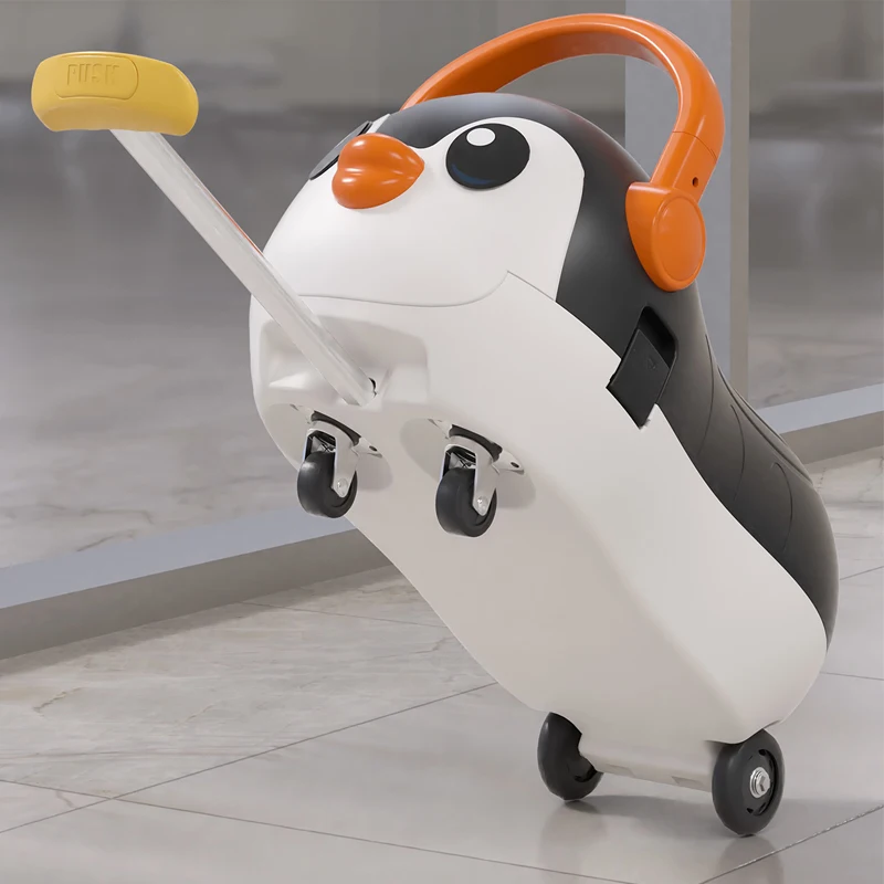 Children Aluminium Alloy Trolley Case 16 Inch Flash Wheel Music Boarding Suitcase Penguin Pattern Baby Riding Sturdy Suitcase
Children Aluminium Alloy Trolley Case 16 Inch Flash Wheel Music Boarding Suitcase Penguin Pattern Baby Riding Sturdy Suitcase