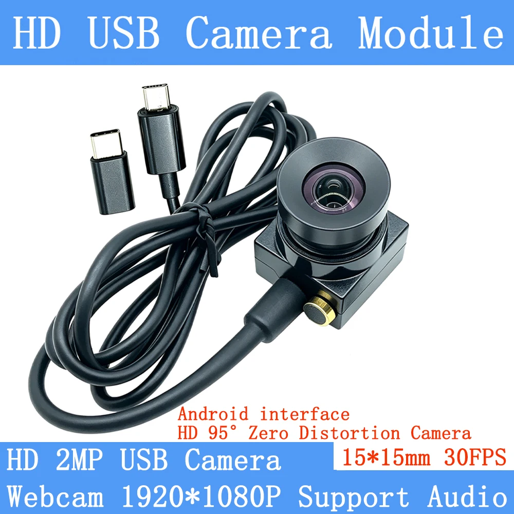 1920*1080P HD USB Camera Module 30FPS 95° Zero Distortion CCTV Webcam with Linux UVC Android Type-C Interface Audio Support
1920*1080P HD USB Camera Module 30FPS 95° Zero Distortion CCTV Webcam with Linux UVC Android Type-C Interface Audio Support