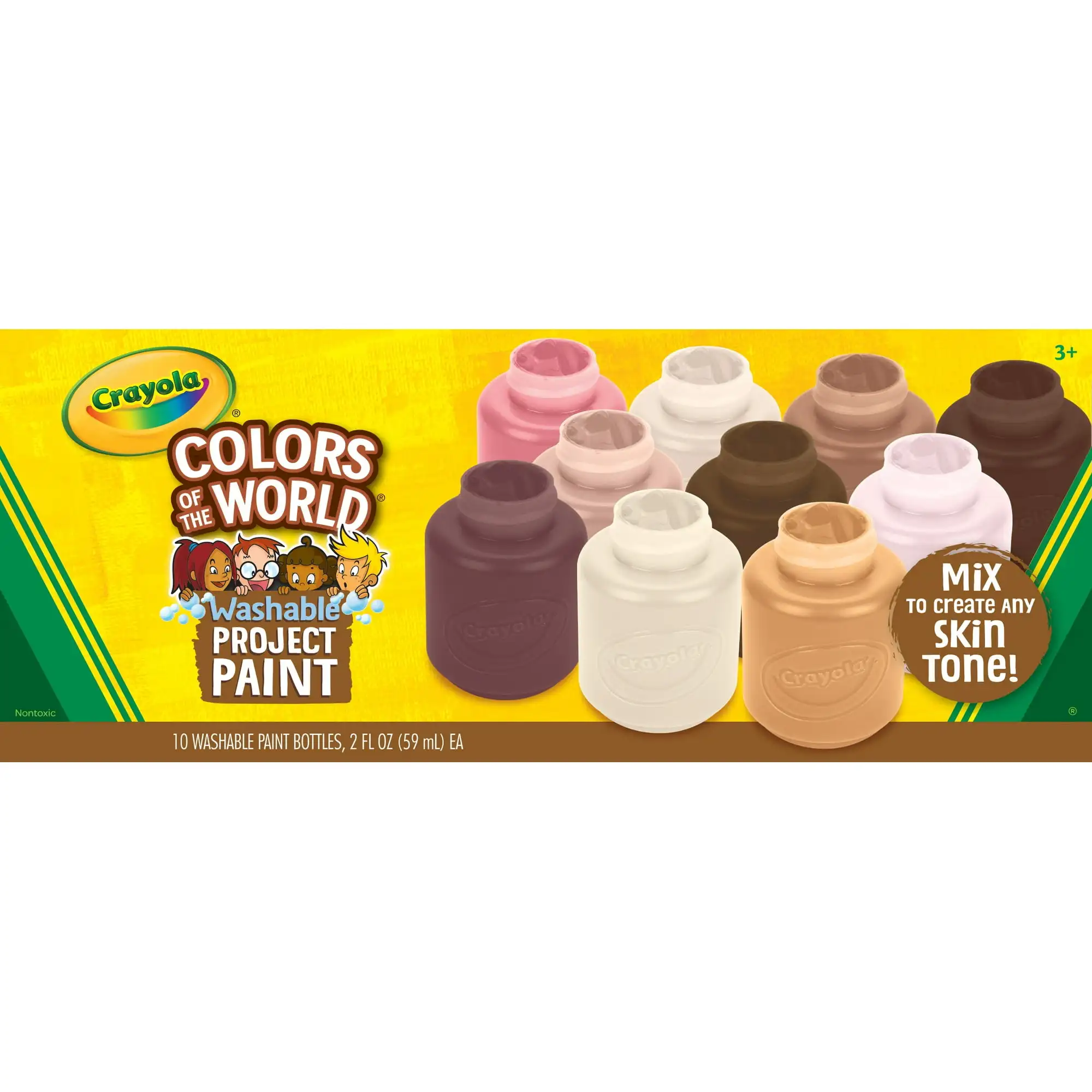 Crayola цвета мира моющаяся краска, 10 шт., школьные принадлежности, подарок для детей
Crayola цвета мира моющаяся краска, 10 шт., школьные принадлежности, подарок для детей