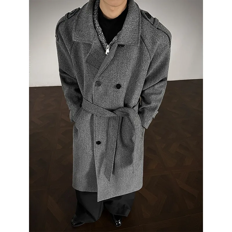 Зимнее мужское длинное шерстяное пальто 700 г с утеплением из хлопка, модный дизайн, свободный крой, молодежный стиль
Зимнее мужское длинное шерстяное пальто 700 г с утеплением из хлопка, модный дизайн, свободный крой, молодежный стиль