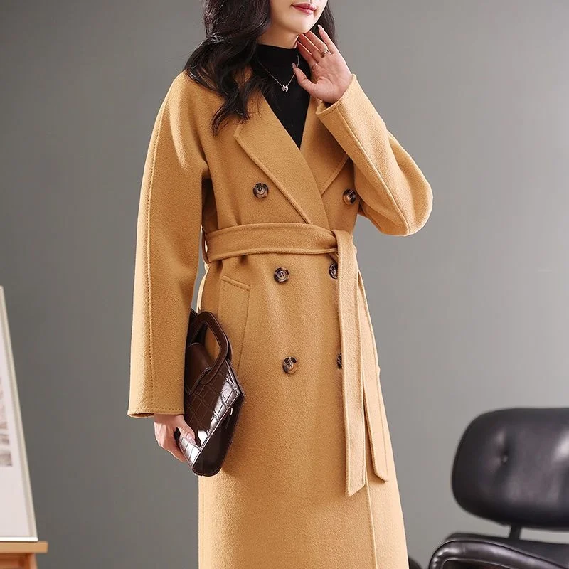 Fashionable Style Double Sided Cashmere Coat 2023 Autumn And Winter New Korean Loose Medium Length Wool Coat
Fashionable Style Double Sided Cashmere Coat 2023 Autumn And Winter New Korean Loose Medium Length Wool Coat