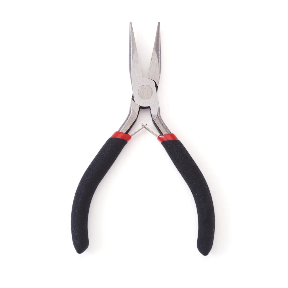 1Pc 45# Carbon Steel Jewelry Pliers, Needle Nose Pliers, Polishing, Black, 12X7.5X1Cm
1Pc 45# Carbon Steel Jewelry Pliers, Needle Nose Pliers, Polishing, Black, 12X7.5X1Cm