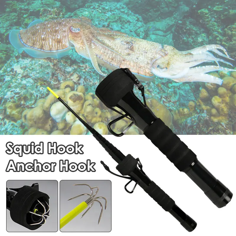 3/4Meters Telescopic Fishing Hook Squid Gaff Anchor Hook Cuttlefish Squid Octopus 6claw Hooking Easy Catch Fishing Gear Supplies
3/4Meters Telescopic Fishing Hook Squid Gaff Anchor Hook Cuttlefish Squid Octopus 6claw Hooking Easy Catch Fishing Gear Supplies
