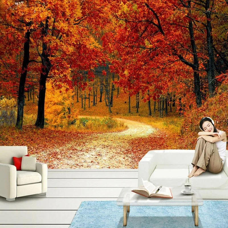 Red Maple Forest Path Photo Mural Wallpaper Modern Beautiful Living Room Bedroom Backdrop Wall Murals Home Decor Papel De Parede
Red Maple Forest Path Photo Mural Wallpaper Modern Beautiful Living Room Bedroom Backdrop Wall Murals Home Decor Papel De Parede