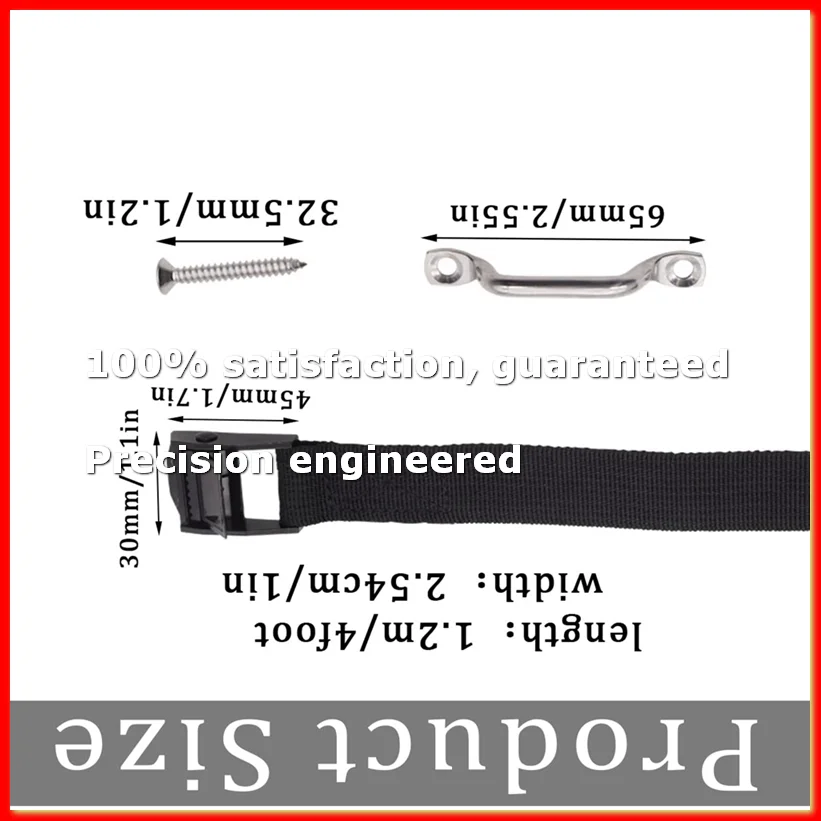 1Inch x 4Ft Battery Tie Down Strap Kit with Stainless Steel Cam Buckle, Bracket and Screws for Boats, Luggage Belt, Cars-A09G
1Inch x 4Ft Battery Tie Down Strap Kit with Stainless Steel Cam Buckle, Bracket and Screws for Boats, Luggage Belt, Cars-A09G