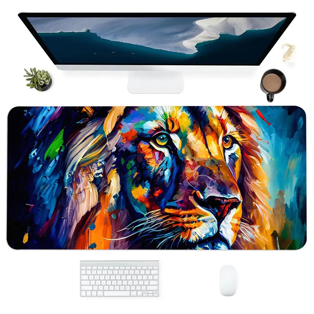 Красочный коврик для мыши с изображением льва, игровой коврик для ноутбука, большие игровые офисные аксессуары, нескользящие коврики для мыши, коврик для ноутбука, планшета, мини-ПК, игровой коврик
Красочный коврик для мыши с изображением льва, игровой коврик для ноутбука, большие игровые офисные аксессуары, нескользящие коврики для мыши, коврик для ноутбука, планшета, мини-ПК, игровой коврик
