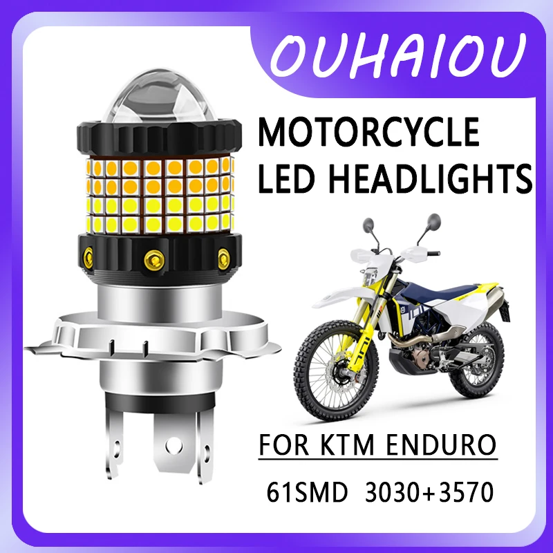 FOR KTM ENDURO Motorcycle led headlight headlight H4 yellow white dual color motorcycle headlight 12-80v
FOR KTM ENDURO Motorcycle led headlight headlight H4 yellow white dual color motorcycle headlight 12-80v