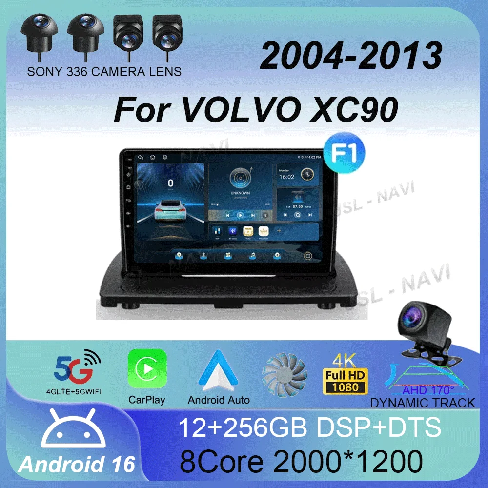 Android 16 Carplay Auto WIFI+4G Car Radio For VOLVO XC90 2004-2013 2din Multimedia Video Player GPS Navigation DSP 2 Din Stereo
Android 16 Carplay Auto WIFI+4G Car Radio For VOLVO XC90 2004-2013 2din Multimedia Video Player GPS Navigation DSP 2 Din Stereo