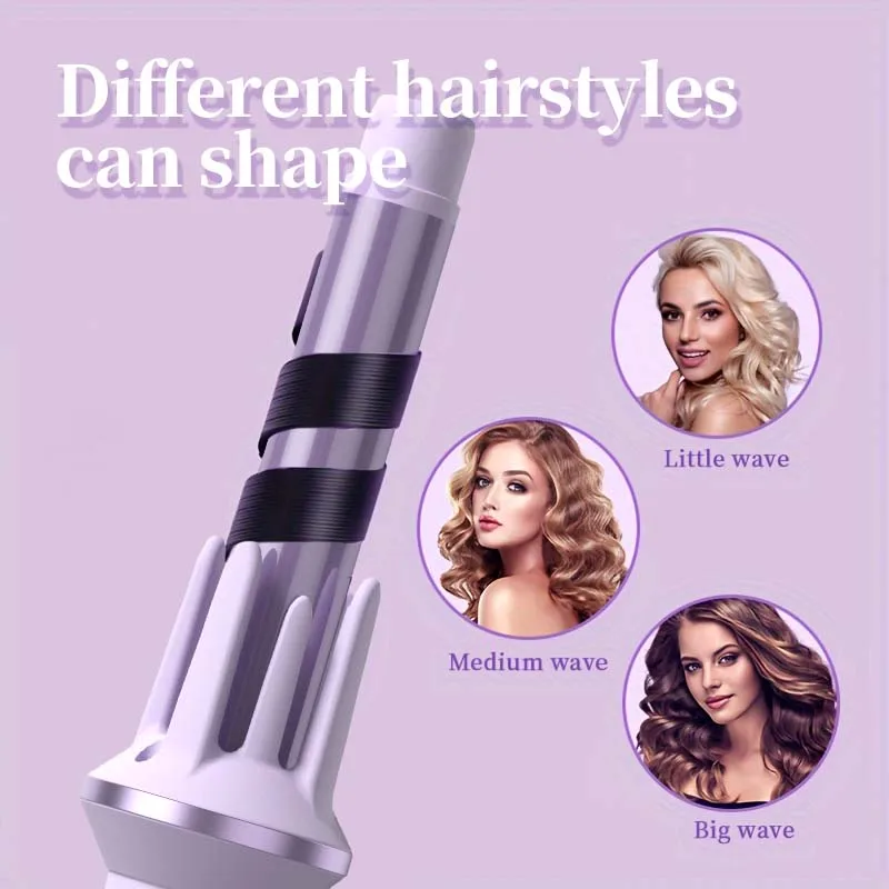 Automatic Rotating Curling iron PTC heated Professional Curling iron Portable Air rotating negative ion wave curling iron
Automatic Rotating Curling iron PTC heated Professional Curling iron Portable Air rotating negative ion wave curling iron