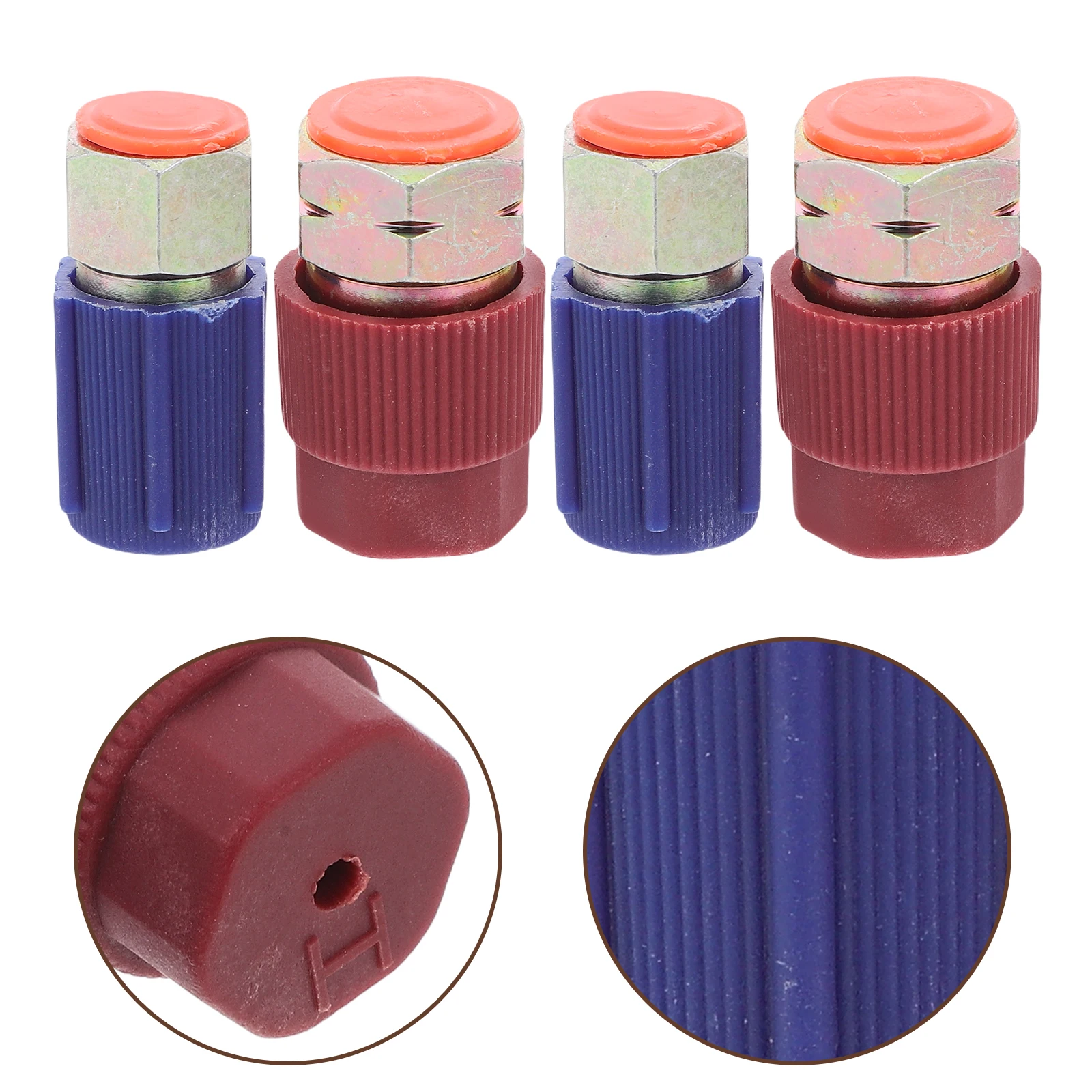 4 pcs R134a Adapter Car Fitting Conversion Kit Retrofit Durable Copper Plated Effortless Installation Gas Valves Cap Auto
4 pcs R134a Adapter Car Fitting Conversion Kit Retrofit Durable Copper Plated Effortless Installation Gas Valves Cap Auto
