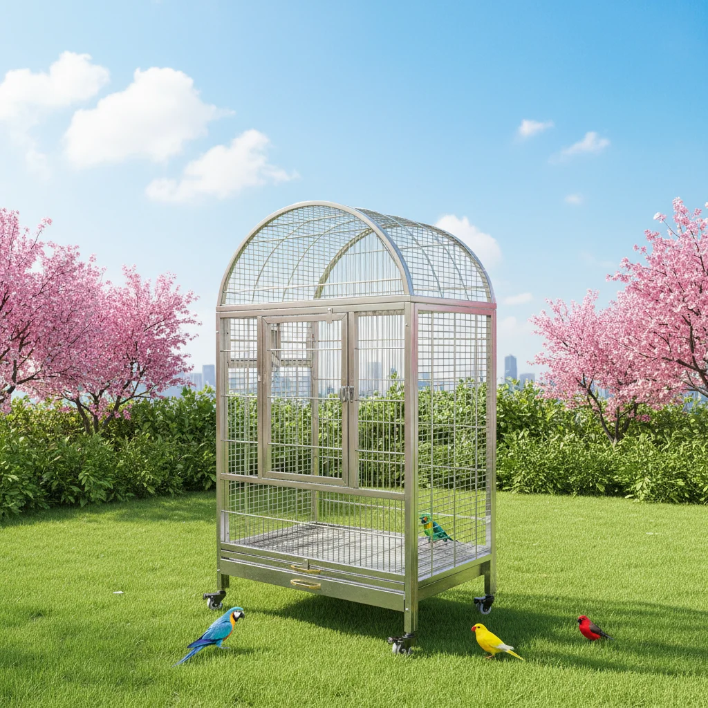 dk-Durable Outdoor Stainless Steel Bird Flight Cage Large Industrial Grade Parrot Aviary with Mobile Tray#
dk-Durable Outdoor Stainless Steel Bird Flight Cage Large Industrial Grade Parrot Aviary with Mobile Tray#