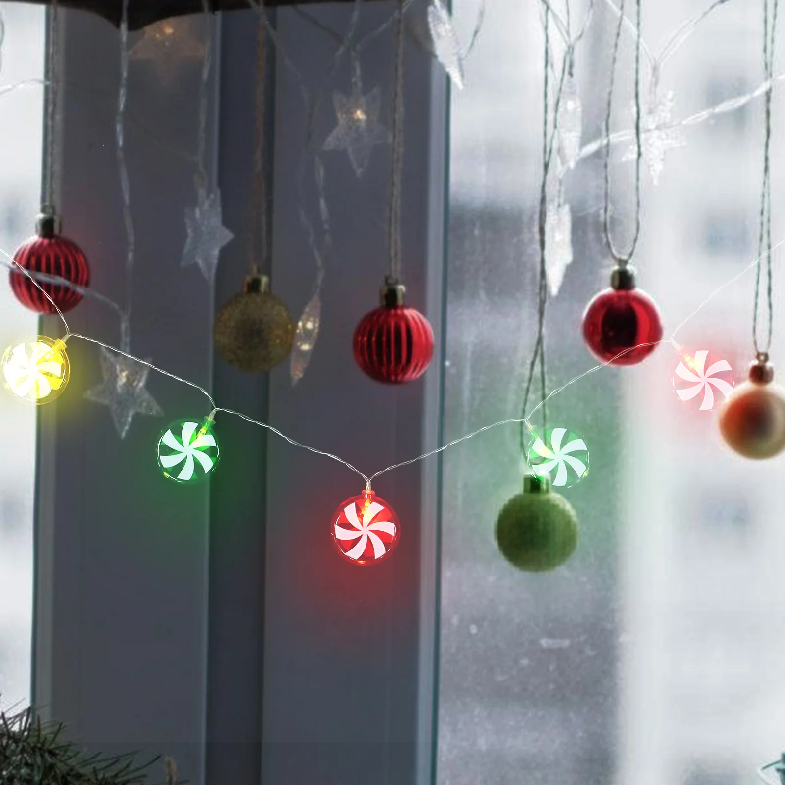 1.5 Meter 10 LED Candy Christmas Decorations String Light Festival Party Decor for Windows Doors Trees Indoors Outdoors
1.5 Meter 10 LED Candy Christmas Decorations String Light Festival Party Decor for Windows Doors Trees Indoors Outdoors