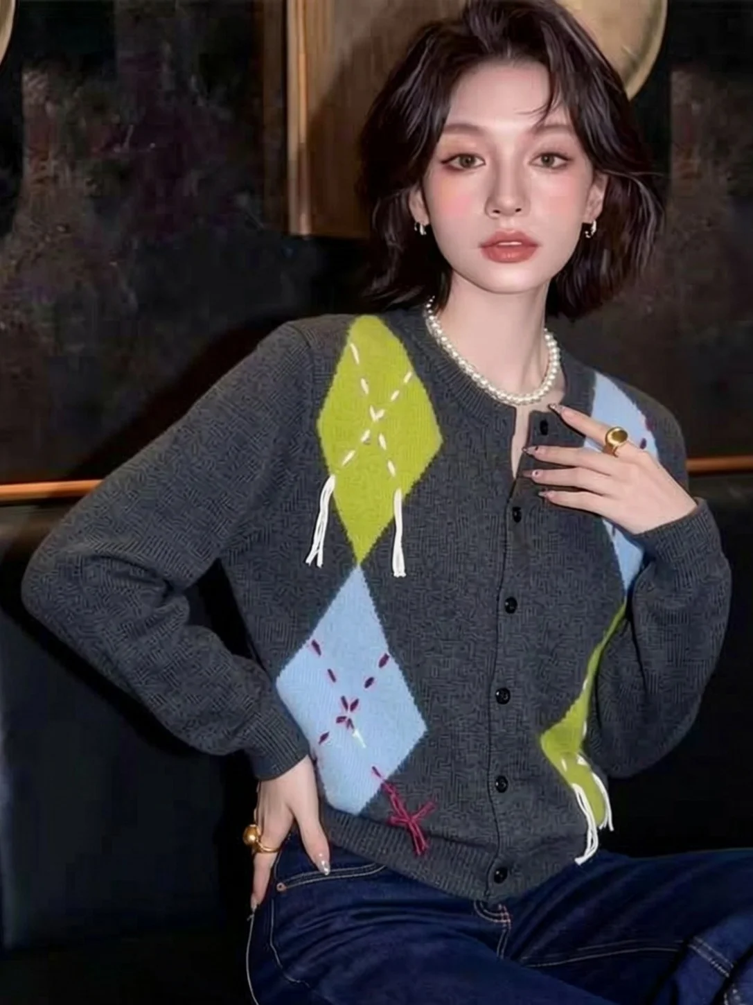 Женский вязаный кардиган La Chapelle: плотная вязка, цветной блок, весна-осень-зима, теплый, стройнящий силуэт
Женский вязаный кардиган La Chapelle: плотная вязка, цветной блок, весна-осень-зима, теплый, стройнящий силуэт