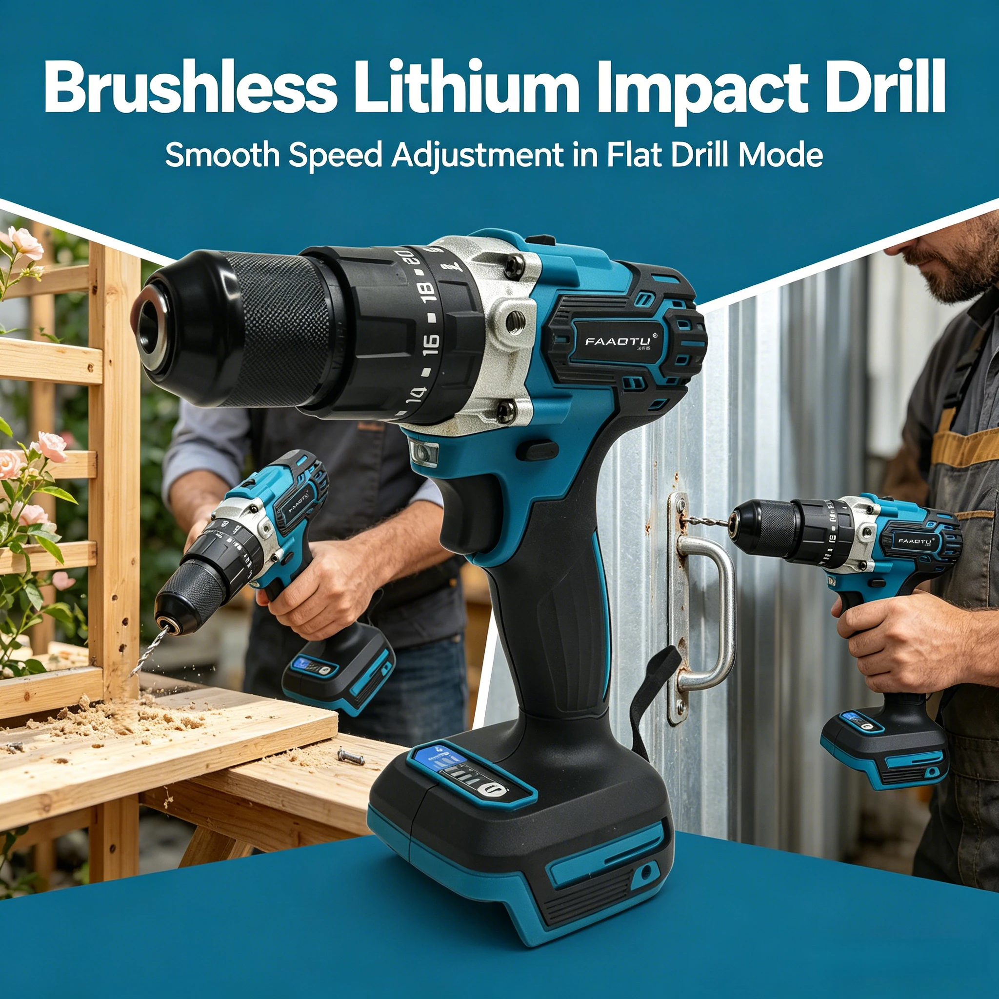 FAAOTU 487-13mm Electric Drill Driver - Professional Grade, Same Level as MT for DIY & Work Suitable for MT battery NO battery
FAAOTU 487-13mm Electric Drill Driver - Professional Grade, Same Level as MT for DIY & Work Suitable for MT battery NO battery