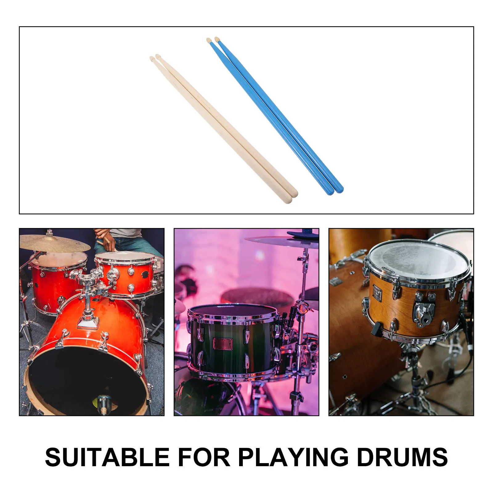 2 Pairs Drumsticks Universal Percussion Accessories for Reliable Bulk Practical
2 Pairs Drumsticks Universal Percussion Accessories for Reliable Bulk Practical