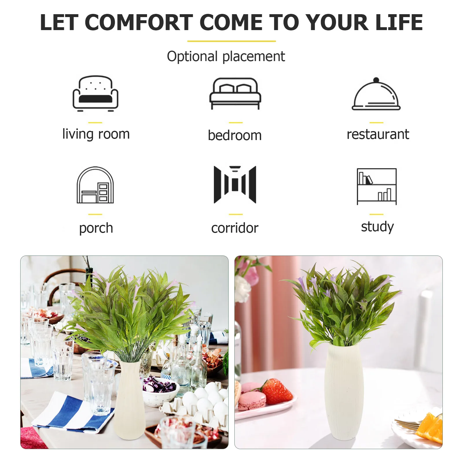 6pcs Artificial Flower Branches Lifelike Faux Flowers Home Indoor Decor Bedroom Living Room Wedding Party Plastic Plant Adorn
6pcs Artificial Flower Branches Lifelike Faux Flowers Home Indoor Decor Bedroom Living Room Wedding Party Plastic Plant Adorn