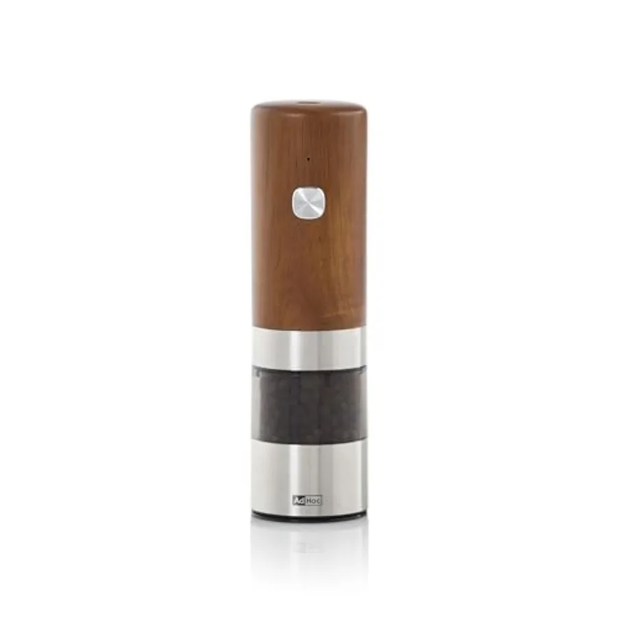 Electric pepper/salt mill with ceramic grinder black finish automatic dispensing with adjustable settings
Electric pepper/salt mill with ceramic grinder black finish automatic dispensing with adjustable settings