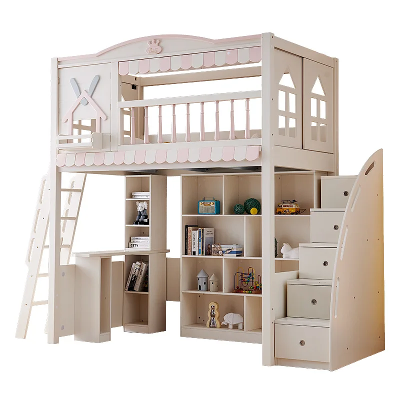 Children's Desk Wardrobe Integrated Castle Tree House Bed Staggered Upper and Lower Bunk Double High and Low Bed and Lower Table
Children's Desk Wardrobe Integrated Castle Tree House Bed Staggered Upper and Lower Bunk Double High and Low Bed and Lower Table