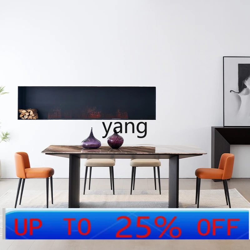 LMM Italian minimalist marble dining table light luxury living room home modern simple square
LMM Italian minimalist marble dining table light luxury living room home modern simple square