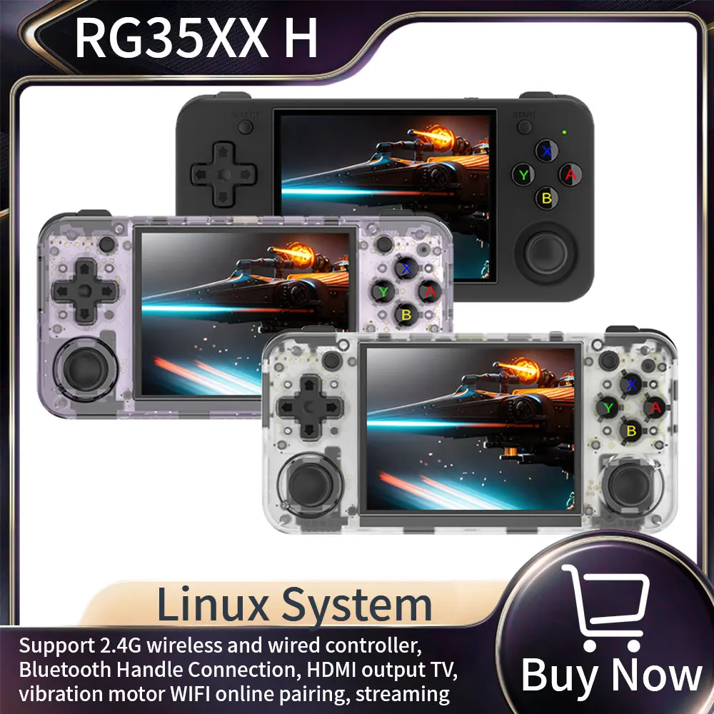 ANBERNIC RG35XX H Handheld Game Console Linux 3.5 inch IPS Screen H700 Retro Video Games Player 3300mAh 64G 5528 Classic Games
ANBERNIC RG35XX H Handheld Game Console Linux 3.5 inch IPS Screen H700 Retro Video Games Player 3300mAh 64G 5528 Classic Games