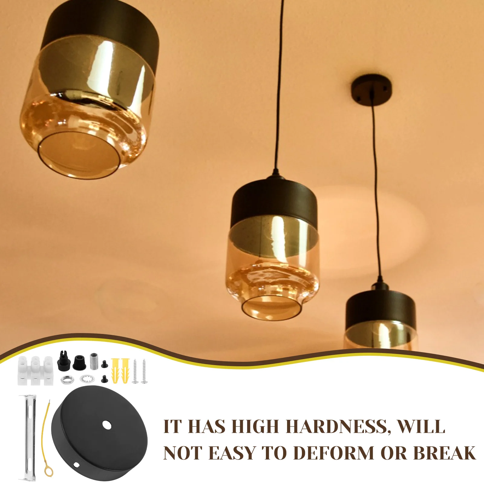 1 set Black Chandelier Kit Sturdy Iron Ceiling Light Ceiling Light Cover Plate Cover Plate Pendant Lamp Mounting Bracket
1 set Black Chandelier Kit Sturdy Iron Ceiling Light Ceiling Light Cover Plate Cover Plate Pendant Lamp Mounting Bracket