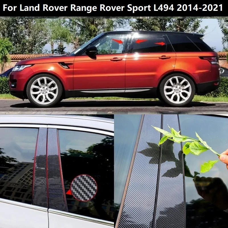 6 шт., накладки на окно из углеродного волокна для Land Rover Range Rover Sport L494 2014-2021, полированные стойки
6 шт., накладки на окно из углеродного волокна для Land Rover Range Rover Sport L494 2014-2021, полированные стойки