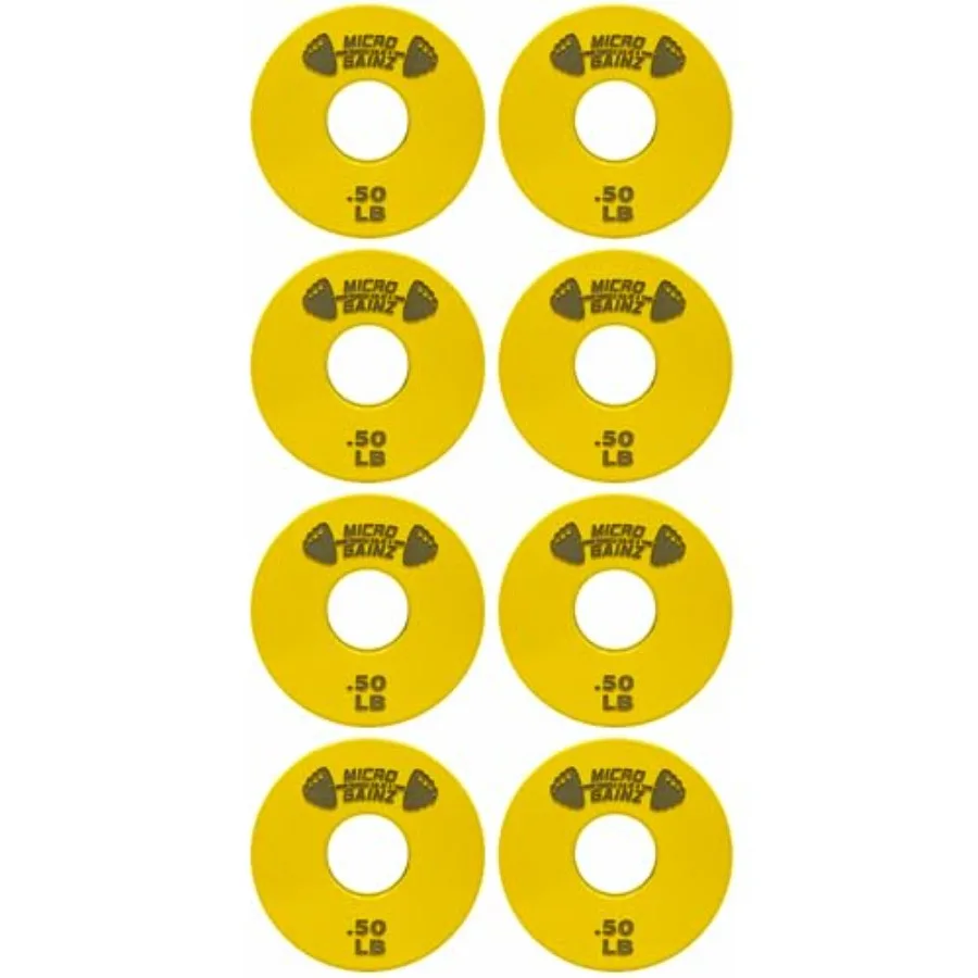 Micro Gainz 1-Inch Center Hole Standard Fractional Weights Plates Set, 8 Pcs Dumbbell and Barbell Set of.50LB Plates for Streng
Micro Gainz 1-Inch Center Hole Standard Fractional Weights Plates Set, 8 Pcs Dumbbell and Barbell Set of.50LB Plates for Streng