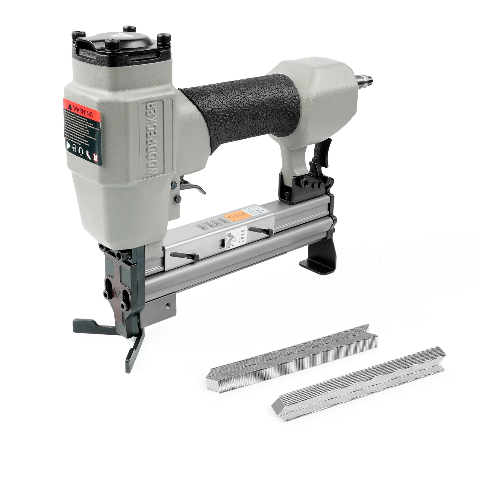 WOODPECKER V1015 Pneumatic Picture Frame Nailer Gun – 30 Gauge V-Nailer Picture Frame Joiner Tool for DIY Picture Frames Making
WOODPECKER V1015 Pneumatic Picture Frame Nailer Gun – 30 Gauge V-Nailer Picture Frame Joiner Tool for DIY Picture Frames Making