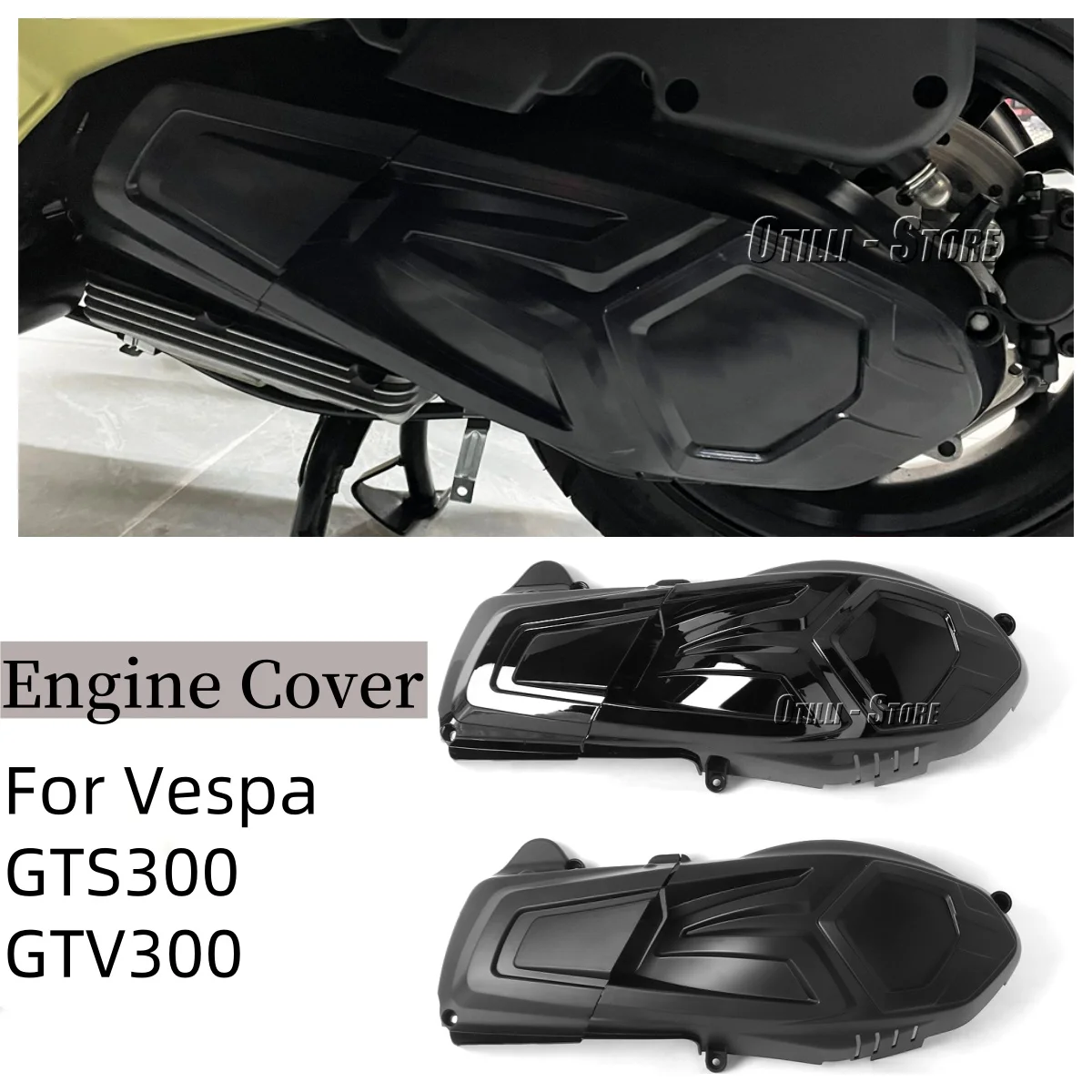 Motorcycle ABS Engine Cover Protector Left Transmission Heat Shield Guard For Vespa GTS300 GTS 300 GTV300 GTV 300
Motorcycle ABS Engine Cover Protector Left Transmission Heat Shield Guard For Vespa GTS300 GTS 300 GTV300 GTV 300
