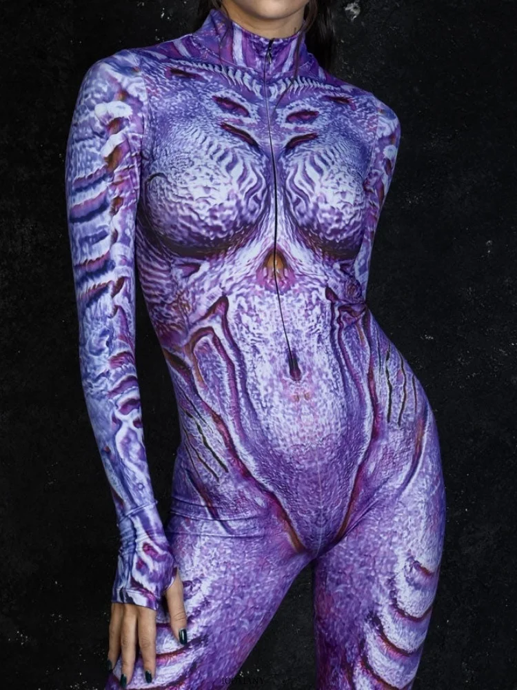 New Halloween Party Men And Women Couple Puple Bodysuit Role Play Steampunk Cosplay Costume Stretch Tights Set
New Halloween Party Men And Women Couple Puple Bodysuit Role Play Steampunk Cosplay Costume Stretch Tights Set